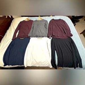 ✅ 6 x Medium | Lulu Lemon Long Sleeve Shirts | Multiple Colors l 5 Year Basic